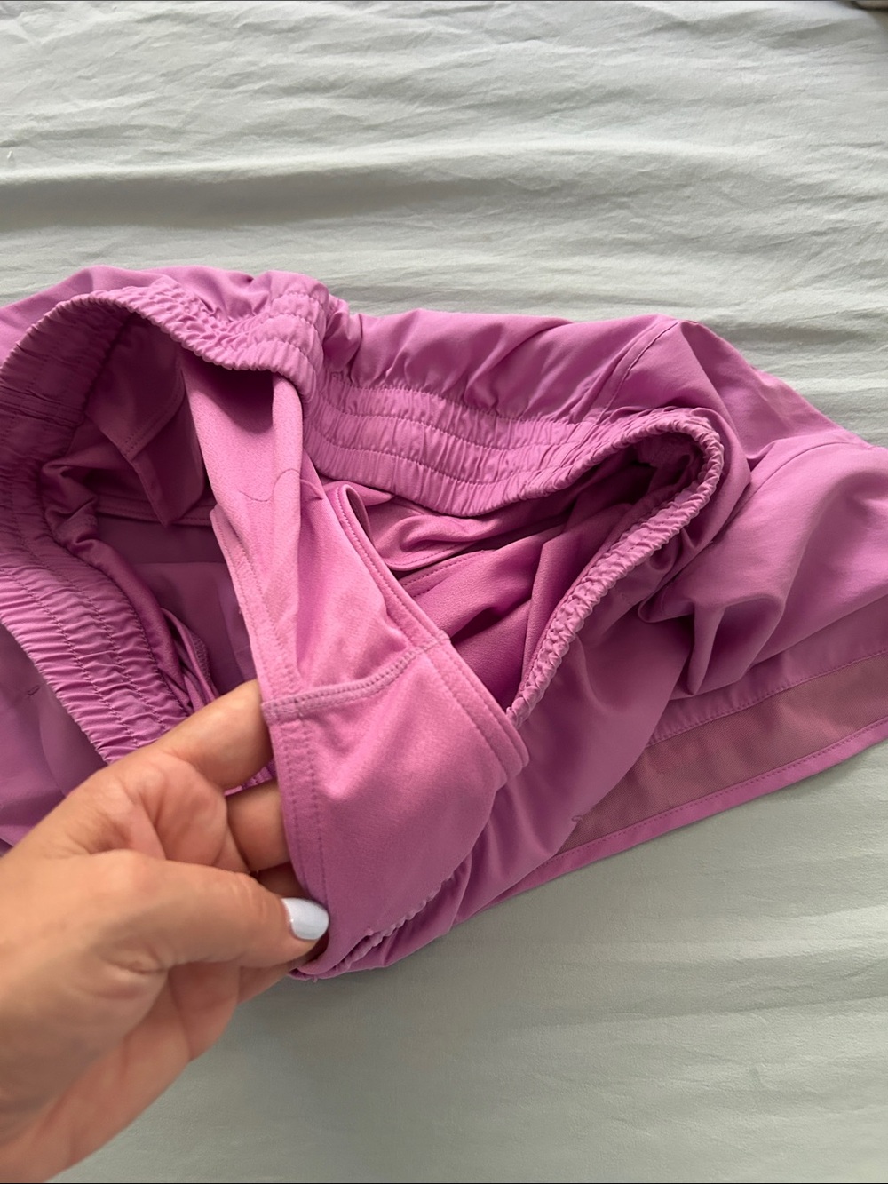 Athleta Pink Athletic Shorts with Side Pockets - Picture 7 of 8